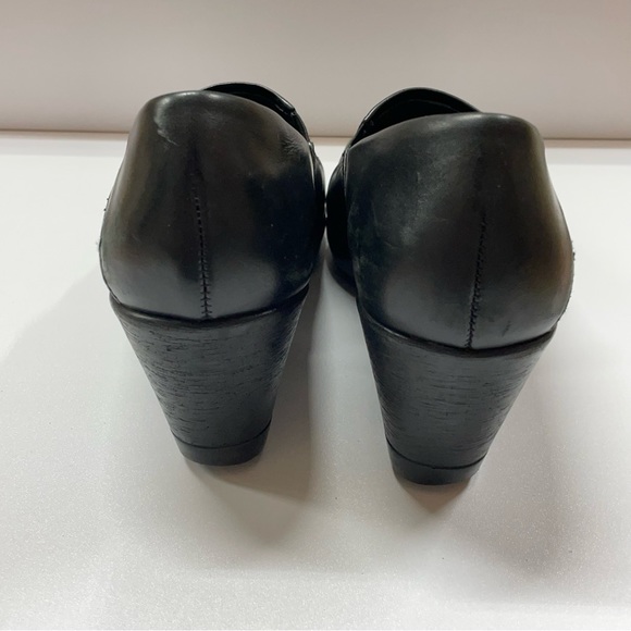 Dansko Rosaline Slip On Wedge in Black Burnished Nappa size 37 - Picture 6 of 11